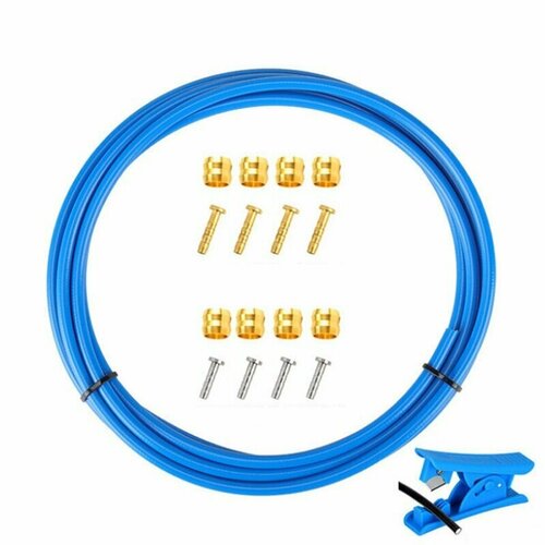 фото Гидролиния 2.5 м meroca синяя в сборе штуцеры, оливки, резак