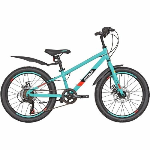Детский велосипед Rush Hour 20 RX 205 DISC ST мятный рама 10 6 скоростей 1783000₽