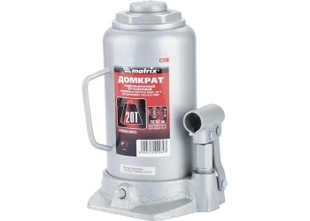 Домкрат гидравлический бутылочный 20 т h подъема 242–452 мм MATRIX MASTER 50731
