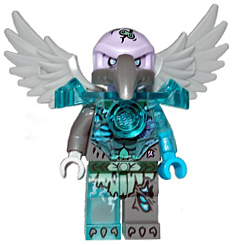 Минифигурка Lego Vornon - Trans-Light Blue Heavy Armor loc088