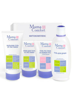 Фитокомплекс Mama Comfort, от растяжек (гель+крем д/тела+бальзам+гель д/душа) Mama Com.fort - фото №13