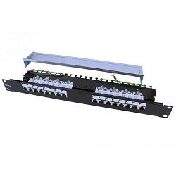 Hyperline Монтажное оборудование PP3-19-16-8P8C-C5E-SH-110D Патч-панель 19", 1U, 16 портов RJ-45 полн. экран, категория 5e, Dual IDC, ROHS, цвет