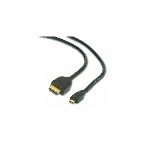 кабель hdmi micro hdmi 1 8м gembird cc hdmid 6 Кабель HDMI - Micro HDMI, 1.8м, Gembird (CC-HDMID-6)