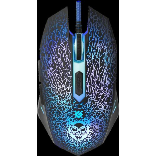 Мышь проводная Defender SHOCK GM-110L черный коврик 279600₽