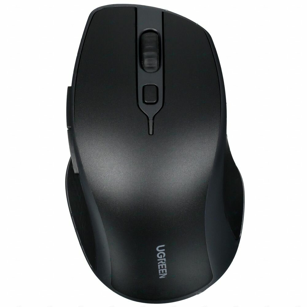 Мышка компьютерная Ugreen MU101 (90395) Ergonomic Contoured-Shape Design Wireless Mouse - Black .