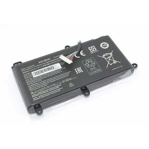 Аккумуляторная батарея для ноутбука Acer Predator 17 G9-791 (AS15B3N) 14.8V 4400mAh OEM аккумулятор oem совместимый с as15b3n для ноутбука acer predator 17 g9 791 14 8v 4400mah черный