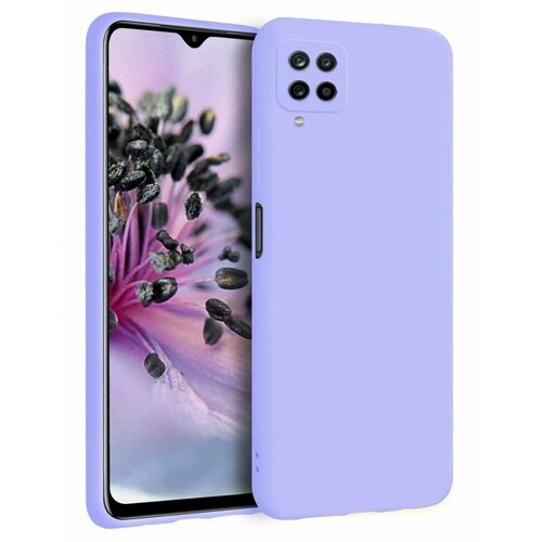 Накладка силиконовая Silicone Cover для Samsung Galaxy A22 4G / Samsung Galaxy M22 / Samsung Galaxy M32 сиреневая a22 tempered glass for samsung a22 5g glass a22 4g samsung galaxy a 22 protective film samsung a 22 galaxy a22 screen protector