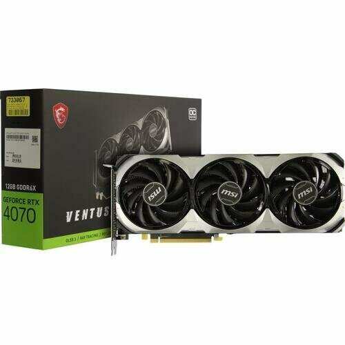 Видеокарта MSI GeForce RTX 4070 VENTUS 3X OC 12G (RTX 4070 VENTUS 3X 12G OC) - фото №4