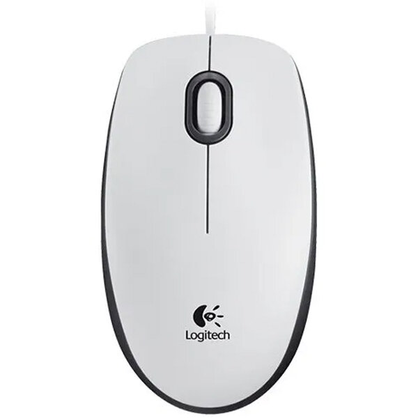 Мышь проводная Logitech M 100 White 910-006764