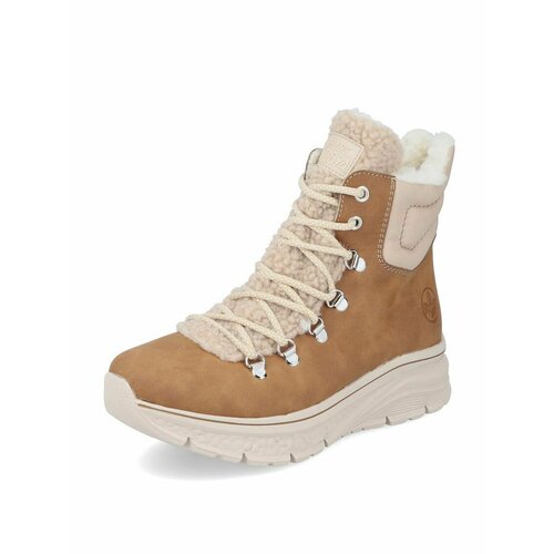 фото Ботинки rieker, размер 37, коричневый