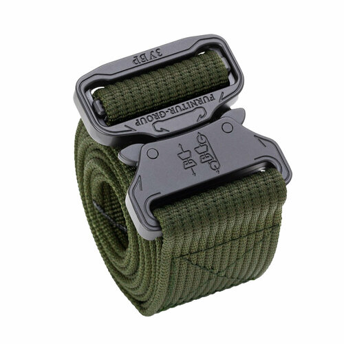 фото Ремень , размер 140, зеленый зубр