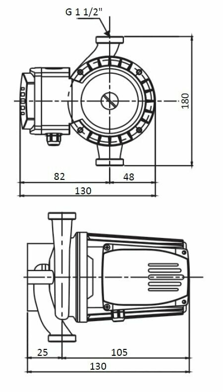 Насос циркуляционный Shinhoo BASIC S 25-4S 180 1x230V - фотография № 5