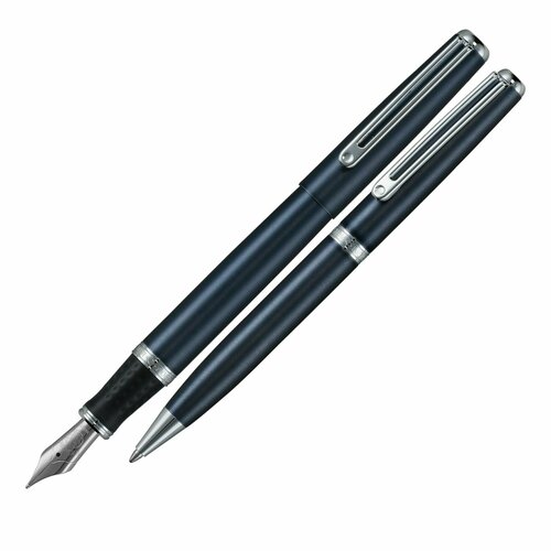 Набор: перьевая и шариковая ручка INOXCROM Wall Street Titanium Ash Blue (IX 910374 5)