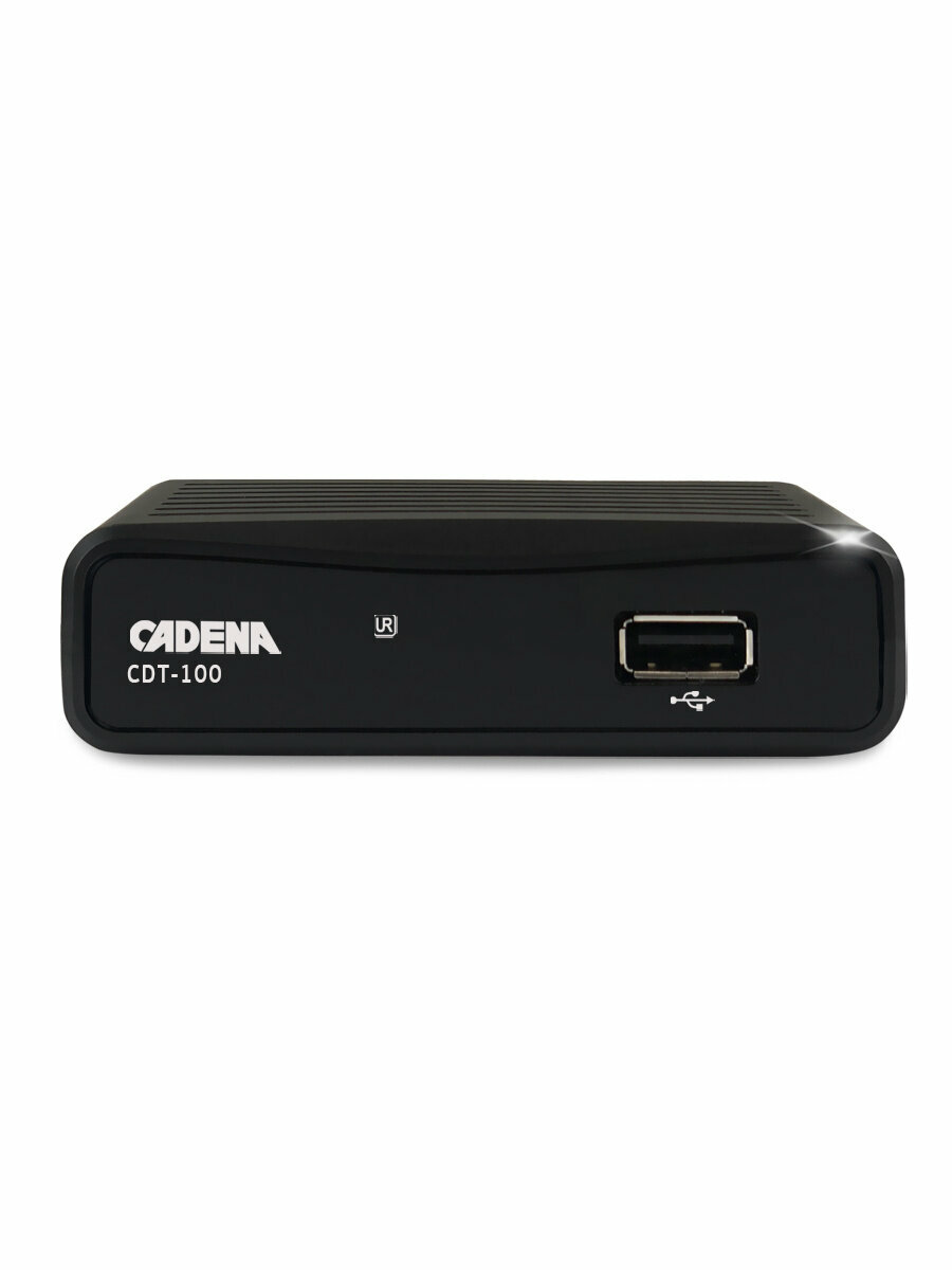 Ресивер DVB-T2 CADENA CDT-100 (TC), черный - фото №18