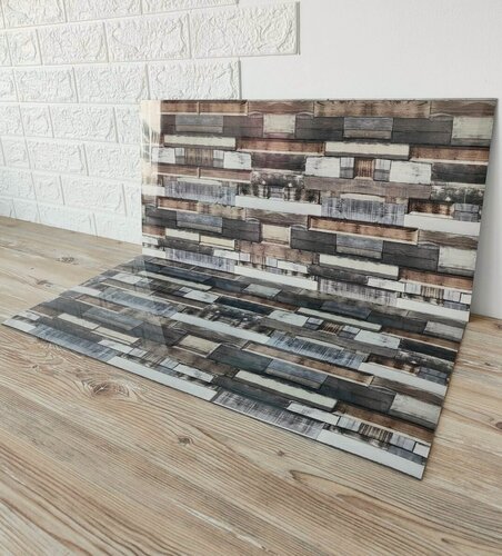 Изображение товара Панель самоклеящаяся стеновая 3D "Дерево пазл" 30х60см (24шт в уп.)