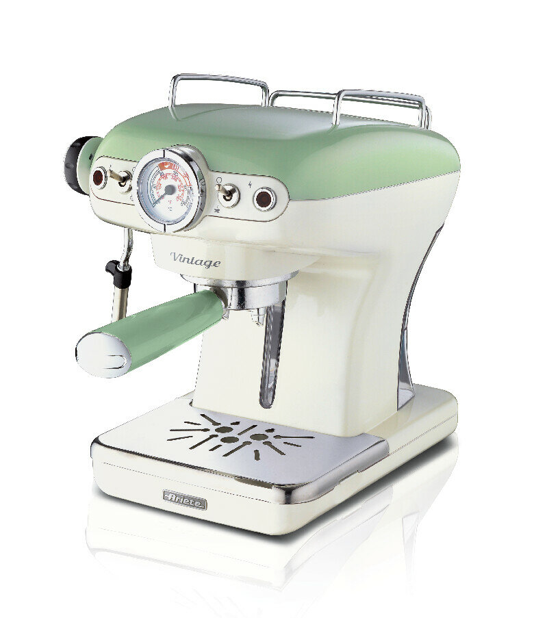 Кофеварка Ariete 1389A CREAM/GR INT Цвет: Зеленый/ Белый; 900