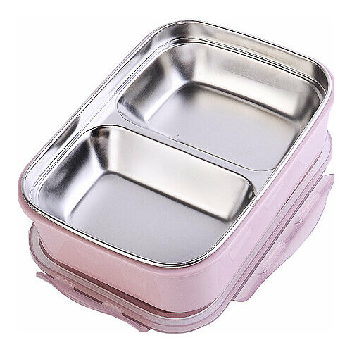 Контейнер пищевой 2 секции розовый MB 31121 KSMB-31121 1308₽