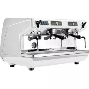 фото Профессиональная рожковая кофемашина Nuova Simonelli Appia Life, 2-гр полуавтоматическая кофемашина, высокая группа, белый