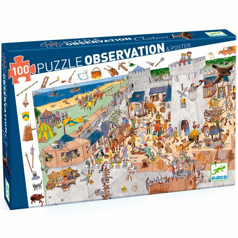 Djeco Djeco Observation puzzles Пазл на наблюдательность Замок-форт, 100 д. 07503