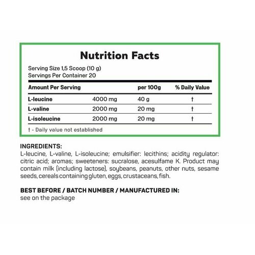 БЦАА Biotechnology.US BCAA 2:1:1 8000мг 200г(грейпфрут)