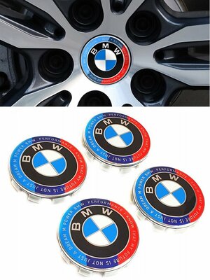 Заглушки диска БМВ/Колпачки для диска BMW, 68/65 мм 36136783536 (комплект 4 шт)/NEW-design M Performance 36136783536