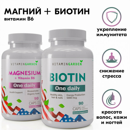 Витаминный набор "Магний B6 + Биотин" от Vitamin Garden