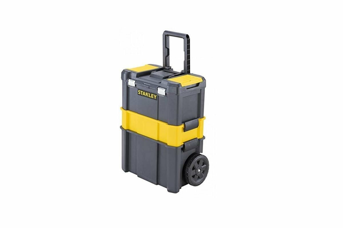 Ящик-тележка STANLEY STST1-80151 Essential Rolling Workshop, 63x46x28.5 см, 18' , черный