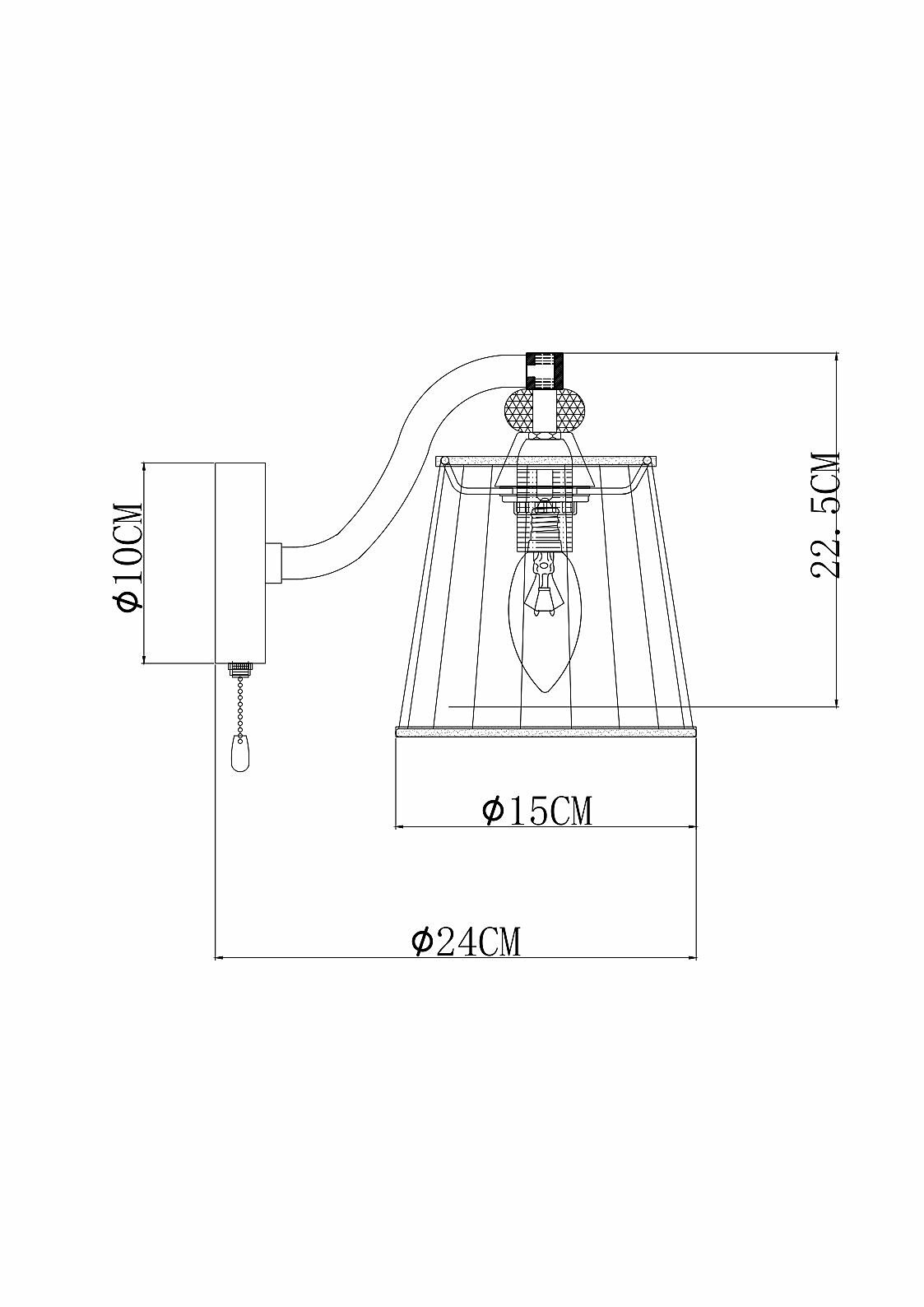 Бра Arte Lamp TALITHA A4047AP-1CC - фото №4