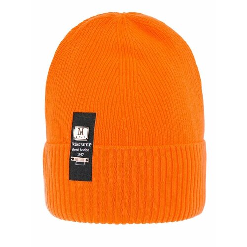 фото Шапка mialt, размер 54-56, оранжевый