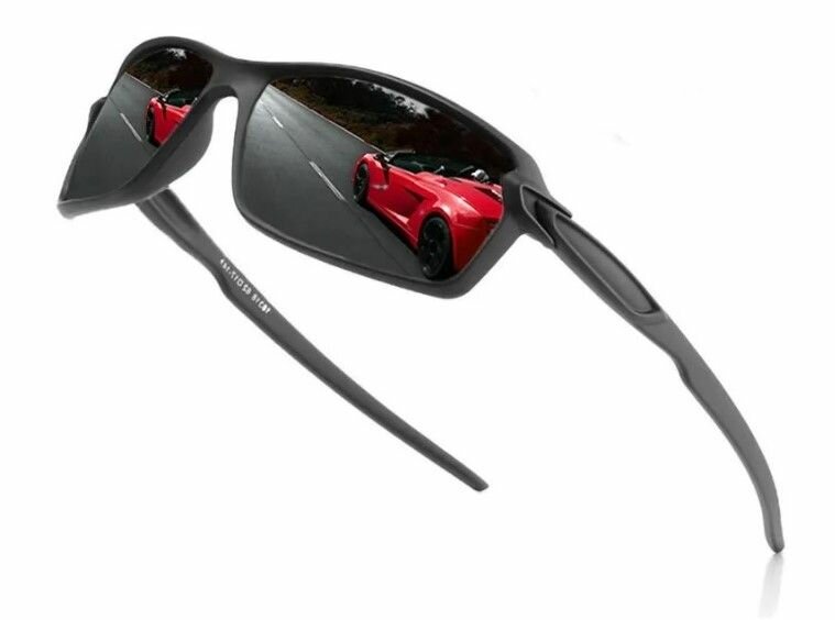 Очки солнцезащитные мужские с поляризацией  антибликовые HD Glasses Black защита UV400