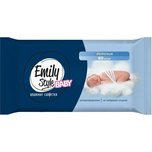 Салфетки влажные Emily Style Baby детские 60шт х 3шт