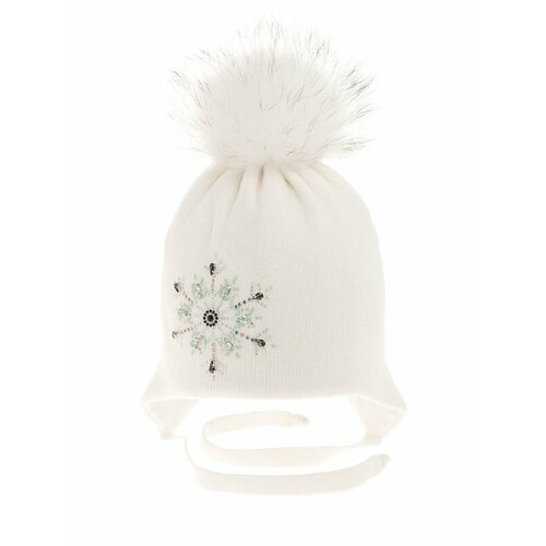 фото Шапка mialt, размер 52-54, белый