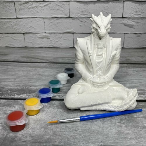 Статуэтка Дракон раскраска/ Эксклюзивный сувенир/ Подарок начальнику