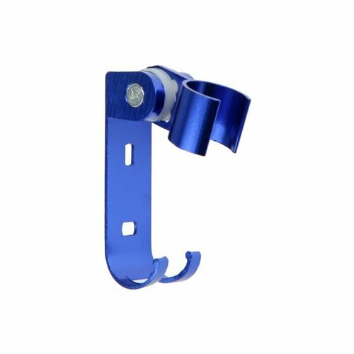 Держатель для душевой лейки Z67 регулируемый с крючком алюминий синий 650₽