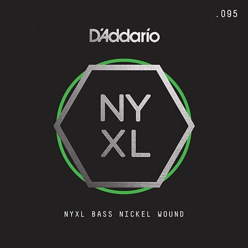 Одиночная струна для бас-гитары, никелированная, 095, D'Addario NYXLB095T NYXL Tapered