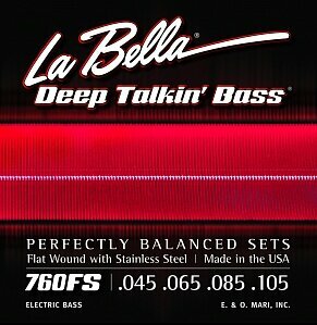 Струны для бас-гитары La Bella 760FS Deep Talking Bass 45-105