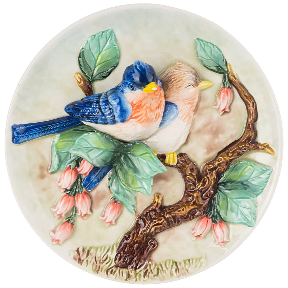 Тарелка декоративная Lefard "Птицы на ветке" 20.5х5.5см, керамика