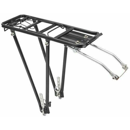 фото Багажник на велосипед stels 24"-28" blf-h6 регулируемый алюминиевый чёрный (item:030)