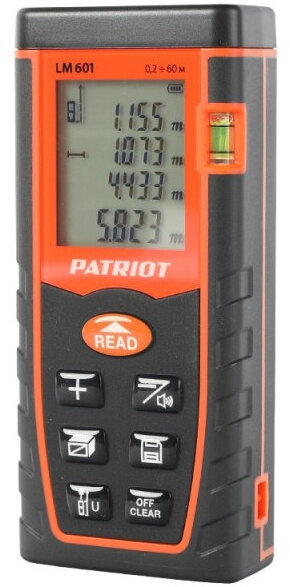 Дальномер лазерн. Patriot LM 601 2кл. лаз. 635нм в кейсе (120201040)