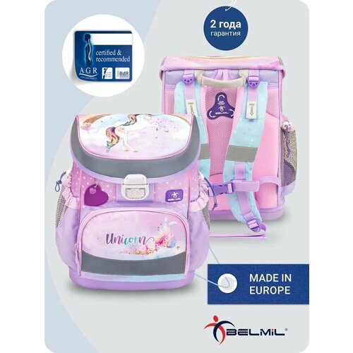 Ранец школьный Belmil Mini-Fit UNICORN, серия 405-33-P03 belmil ранец molly 405 33 428 фиолетовый розовый