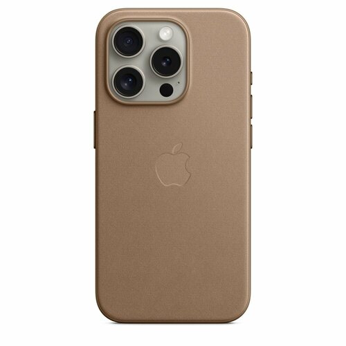 Чехол-накладка Apple FineWoven Case with MagSafe для смартфона Apple iPhone 15 Pro (Цвет: Taupe) чехол apple iphone 15 pro clear case with magsafe прозрачный поликарбонат