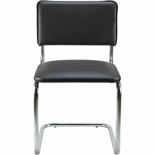 Стул Riva Chair Сильвия хром кож/зам черный