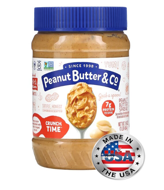 Peanut Butter & Co, Crunch Time, арахисовая паста, 454 г
