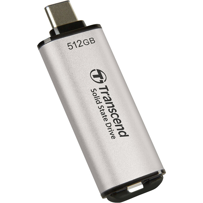 Внешний жесткий диск 512GB Transcend ESD300 TS512GESD300S серебристый USB-C - фото №2