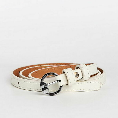 фото Ремень сима-ленд, размер 105, белый сима-лэнд