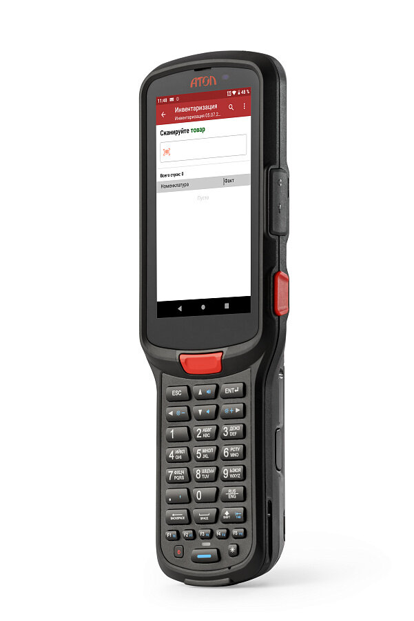 Терминал сбора данных АТОЛ SMART. Lite (Android 7.0, 3G, 2D Imager SE4710, 4”, 2Гбх16Гб, Wi-Fi b/g/n, 5200 mAh, Bluetooth, БП)