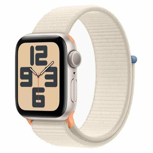 Умные часы APPLE Watch SE GPS 44mm Starlight Aluminium Case with Starlight Sport Loop MRE63 3058400₽
