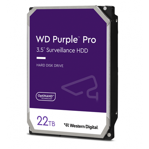 Жесткий диск 35 WESTERN DIGITAL WD Purple Pro 22 ТБ SATA III 512 Mb 7200 rpm WD221PURP 6713500₽