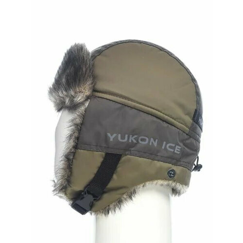 фото Шапка-ушанка huntsman yukon ice цвет хаки ткань breathable (размер 58-60)