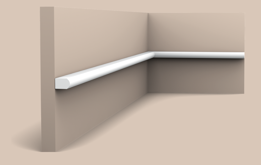 Молдинг Orac Decor PX209 дюрополимер 2x1x200 см под покраску белый 1 шт